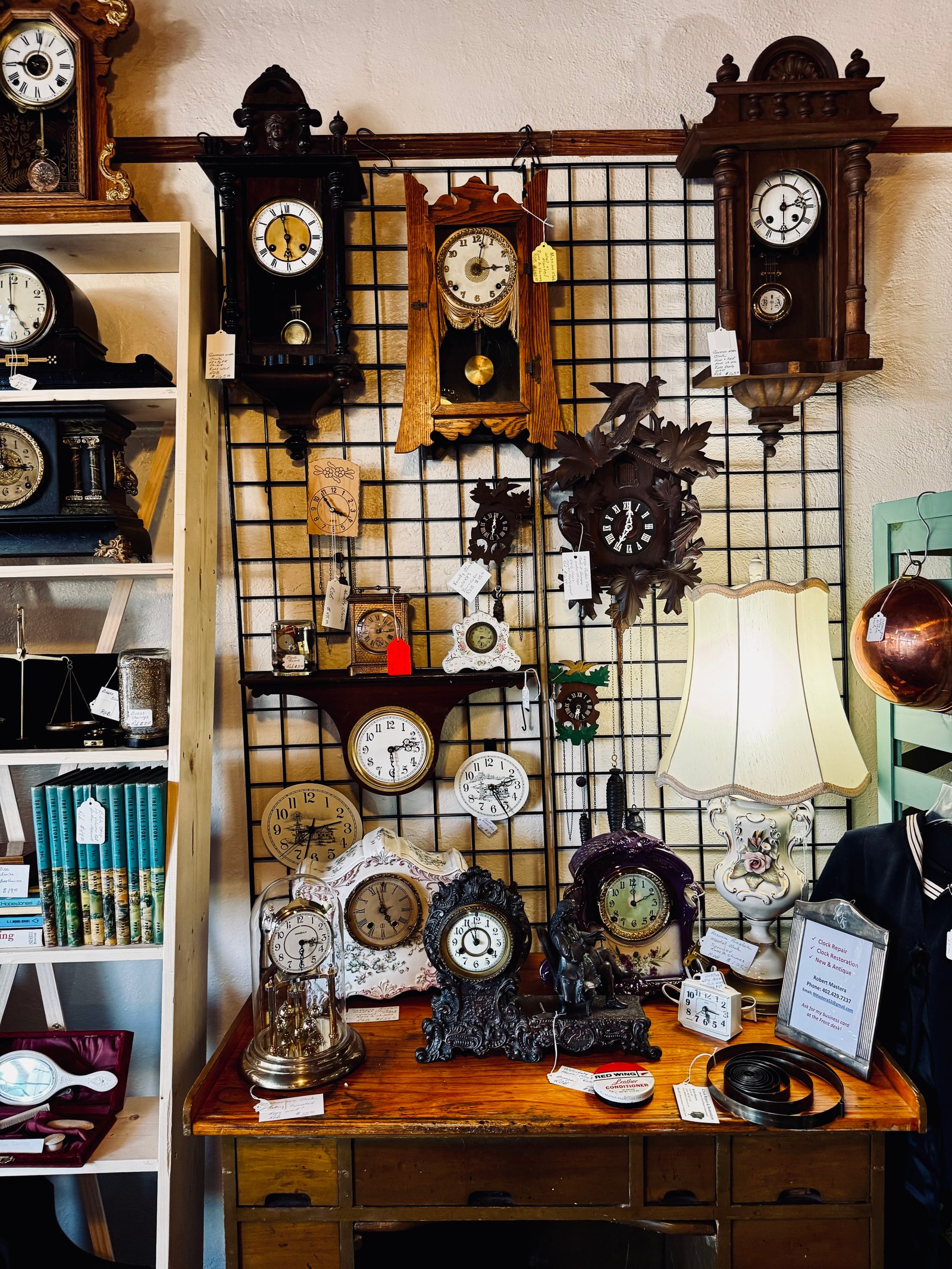 Clocks on display